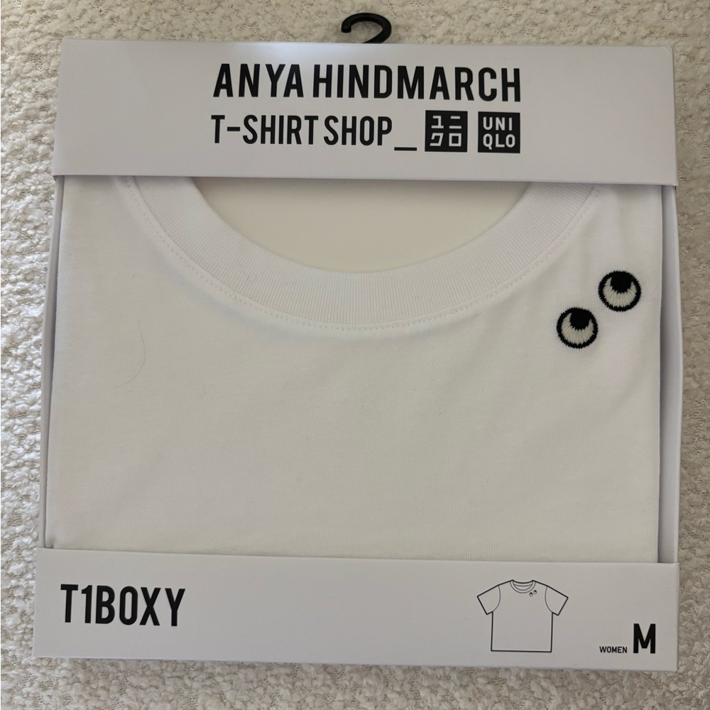 Anya Hindmarch x Uniqlo women White T-Shirt (brand new)